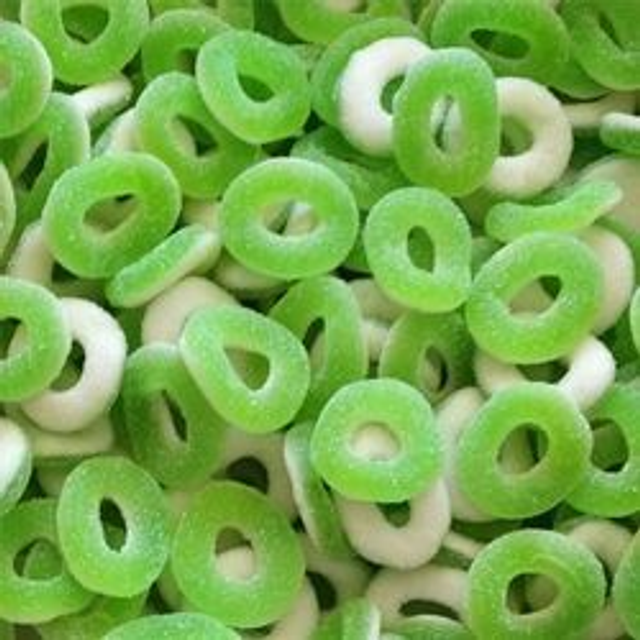 🍏 Anneaux sucrés goût pomme 🍏HALAL