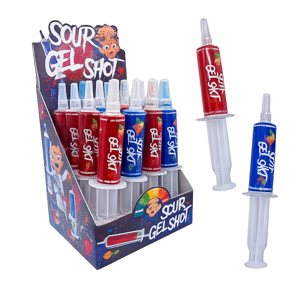 đ Sour Gel Shot â Gel fruitĂ© acidulĂ© en seringue
