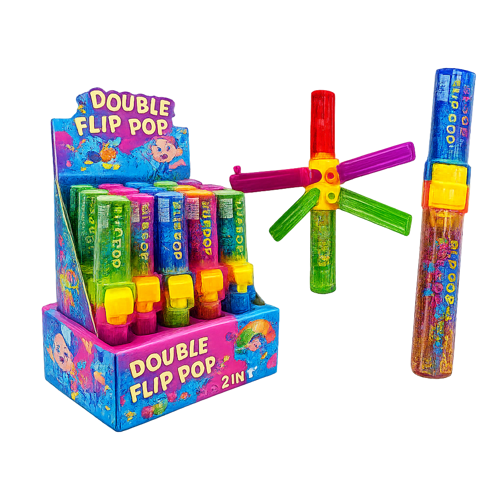 đ Double Flip Pop 2 en 1 â La gourmandise fun et colorĂ©e