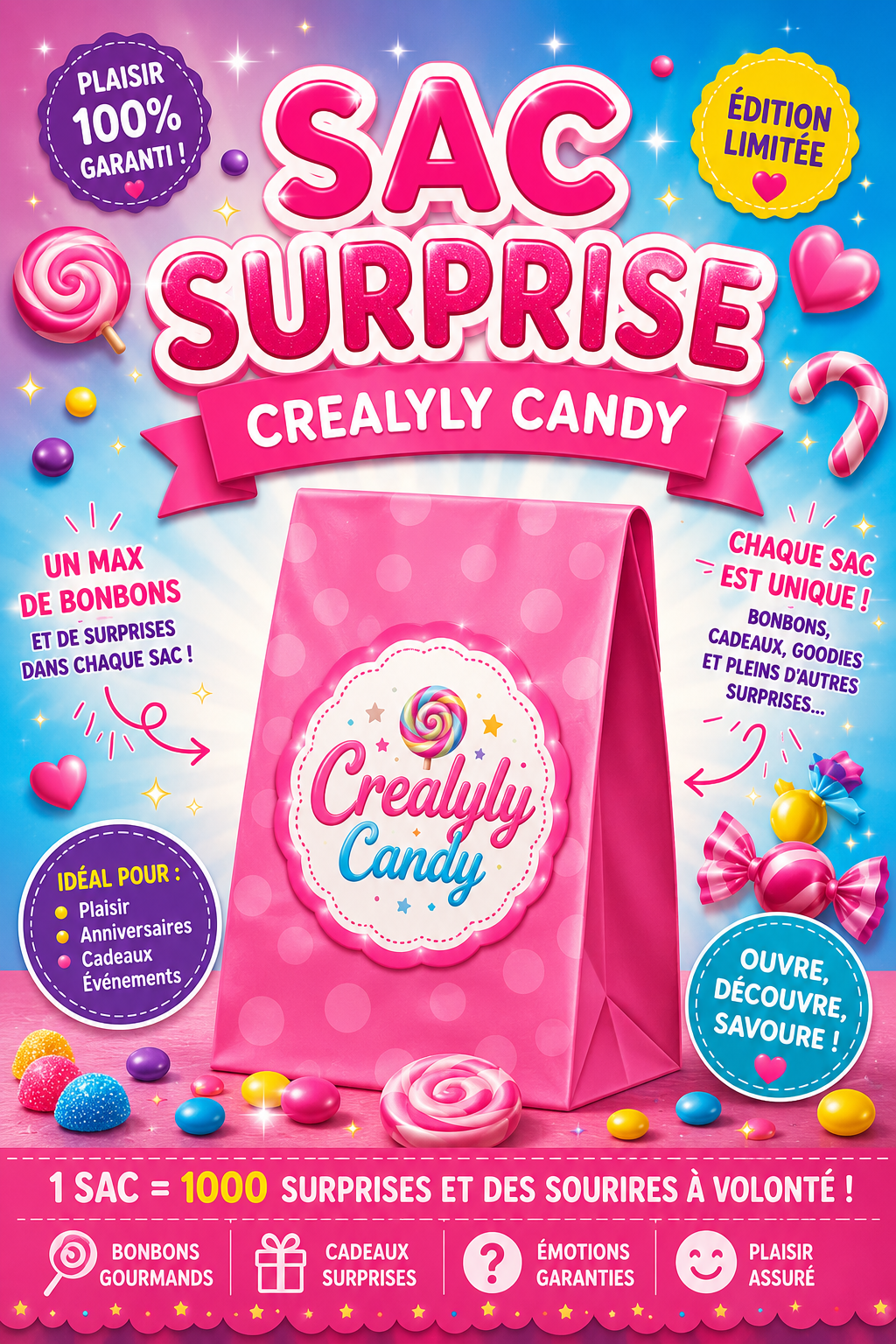 🎉 Chaque Sac Cache une Surprise ! 🎉