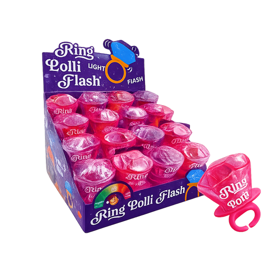 💍 Ring Lolli Flash – Sucette Bague Diamant Rose