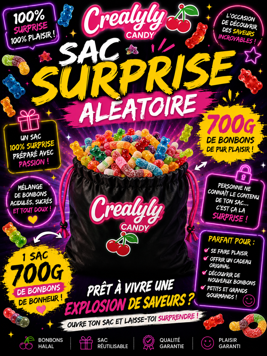 🎁 Sac Surprise Crealyly Candy 🎁