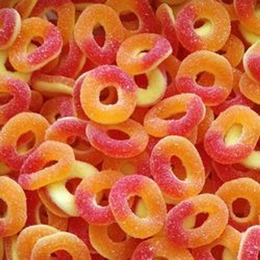 🍑 Anneaux sucrés goût pêche 🍑HALAL