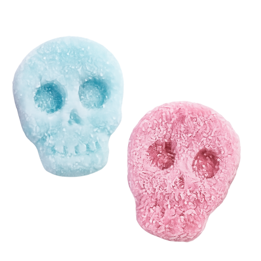 💀 Têtes de Mort Citriques Rose & Bleue Frisia 🍬