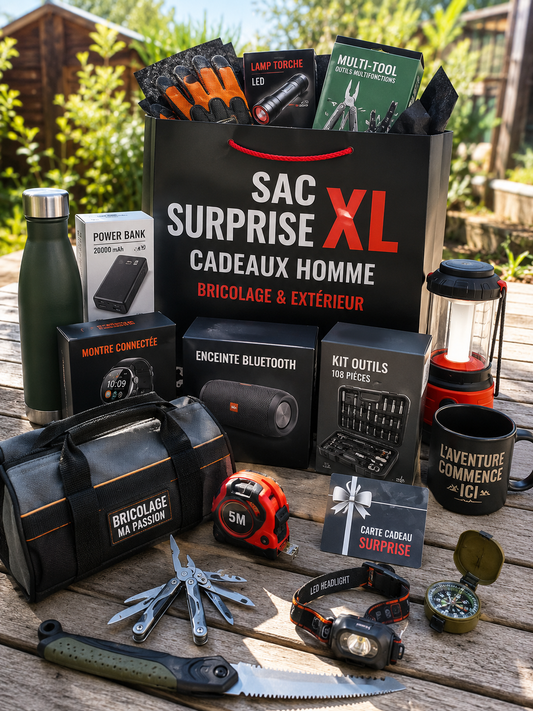 🎁 SAC SURPRISE XXL HOMME – BRICOLAGE & EXTÉRIEUR 🎁