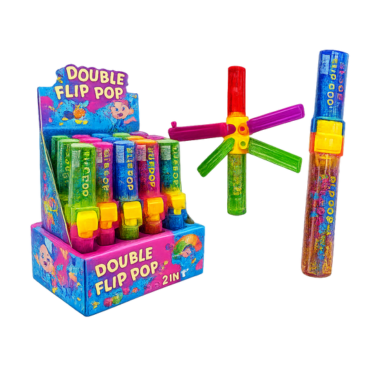 🍭 Double Flip Pop 2 en 1 – La gourmandise fun et colorée