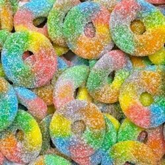🌈 Anneaux Multicolores Acidulés 🌈 HALAL